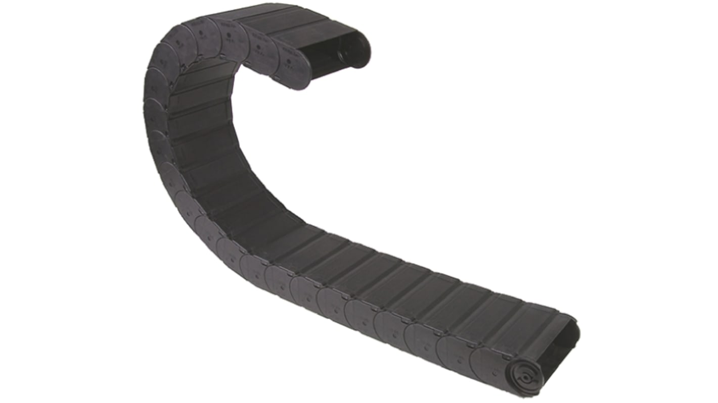 Goulotte Igus 157, e-chain, 100 mm x 40mm x 1m Flexible, en Igumid G Noir