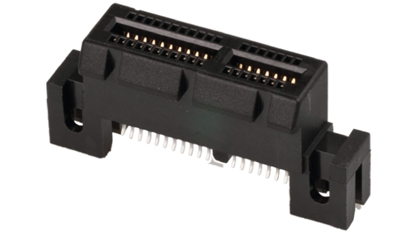 Amphenol Communications Solutions 1mmピッチ 36極 2列 ストレート ストラドルマウント メス カードエッジコネクタ PCI