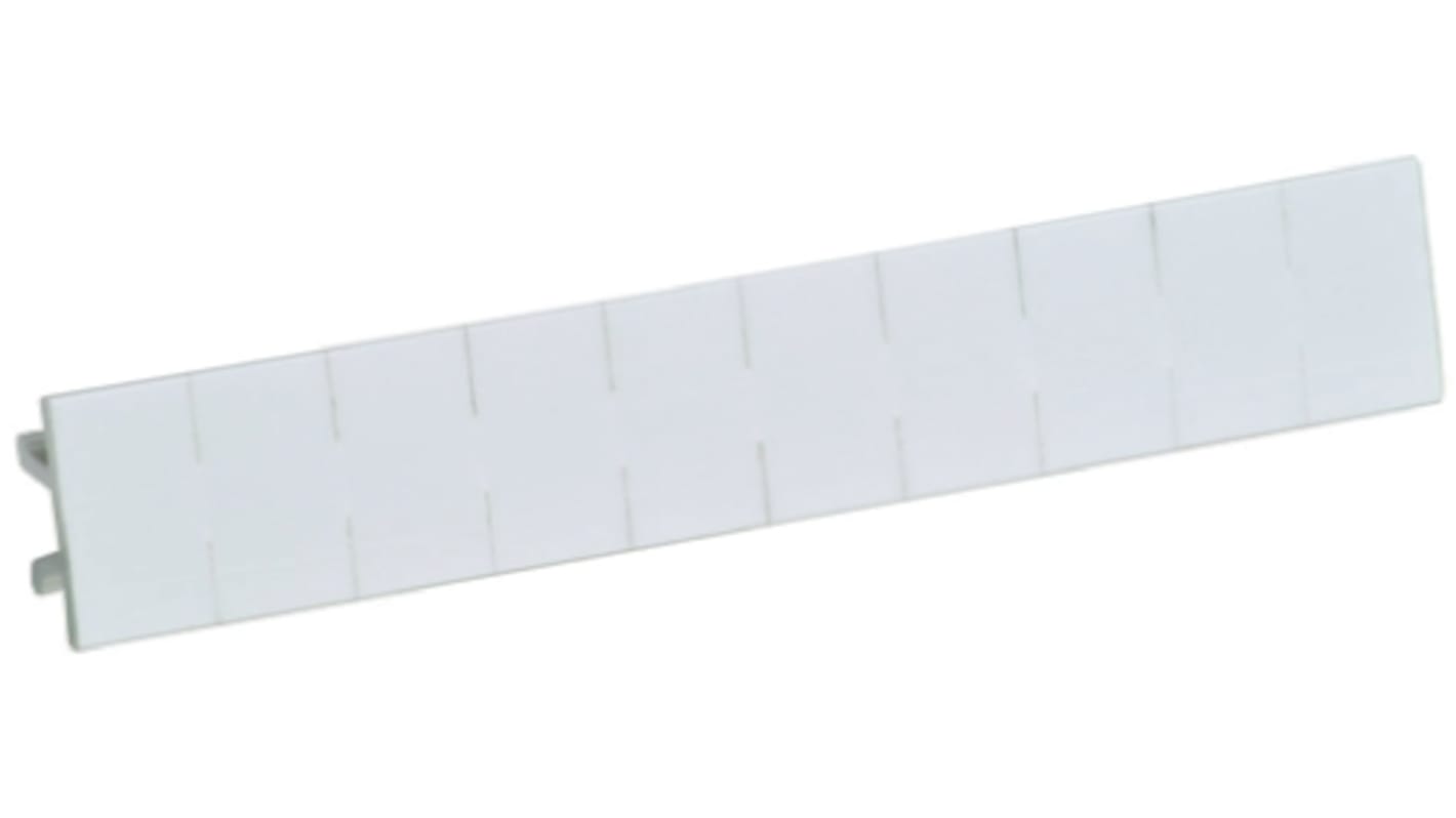 Barrette de marquage ID vierge, à utiliser avec les supports relais de la Série CNL, lot de 10 pièces