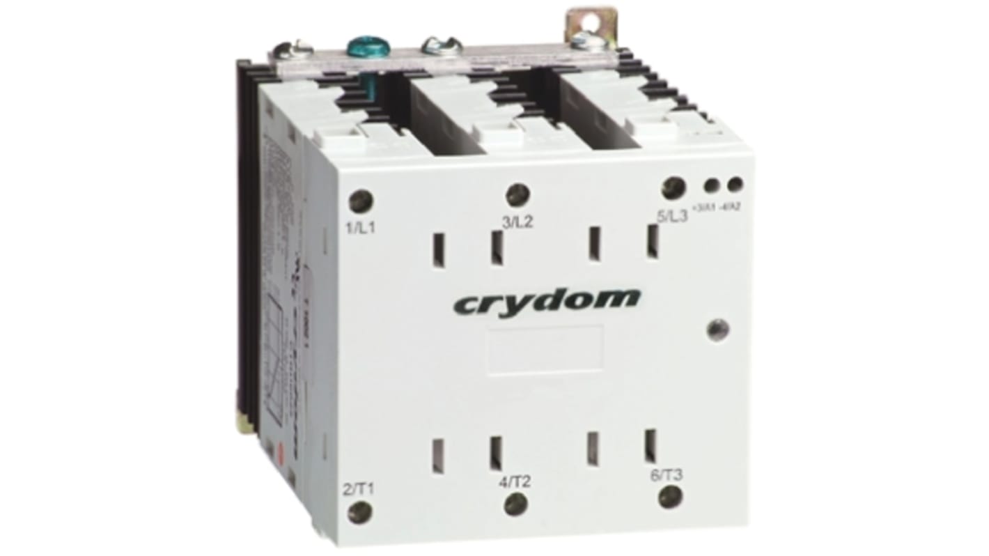 Sensata / Crydom CTR Series Solid State Relay, 25 A rms Load, DIN Rail Mount, 600 V rms Load, 280 V rms Control