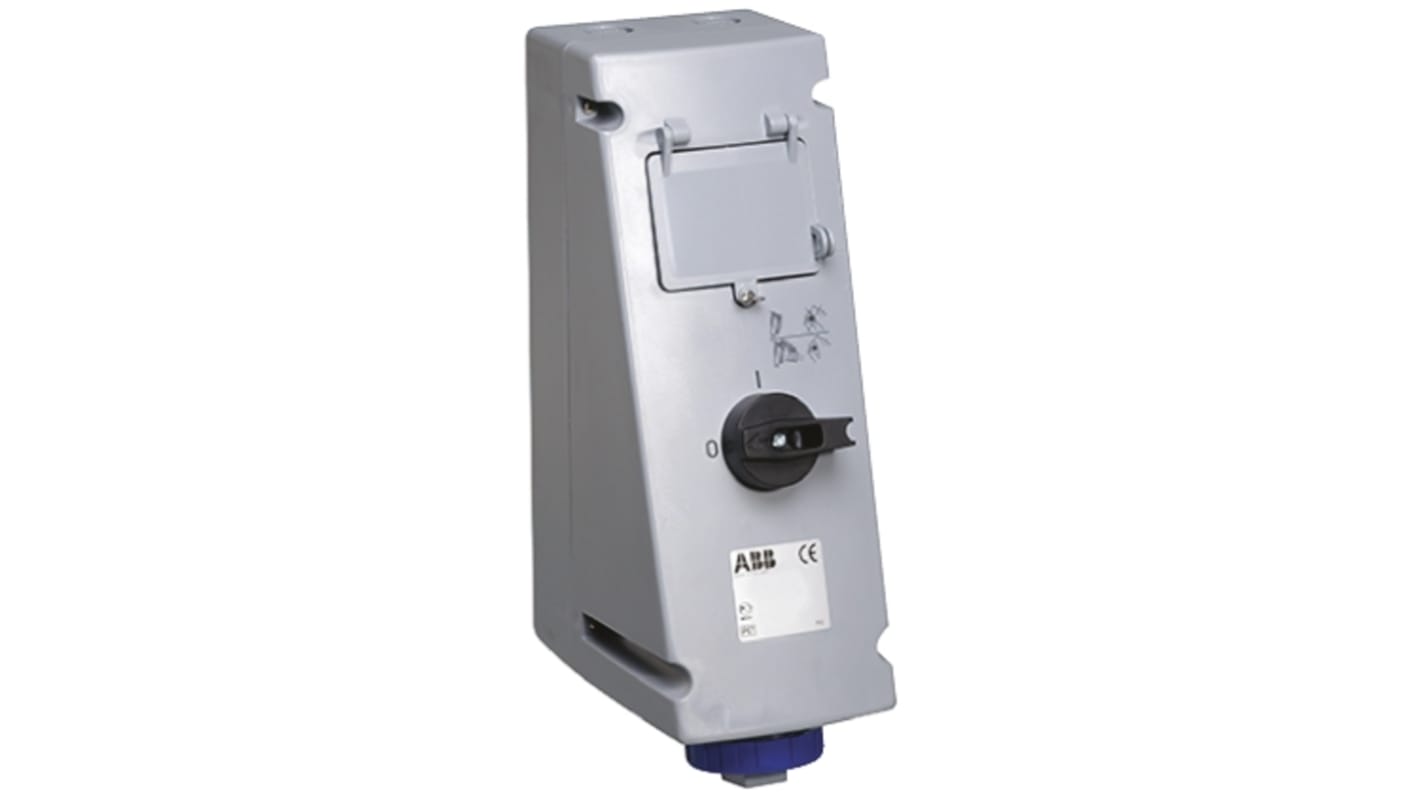 Amphenol Industrial Critical & Safe CEE Steckvorrichtung abschaltbar, Buchse Rot gewinkelt 2P+E, 250 V / 16A, IP 67