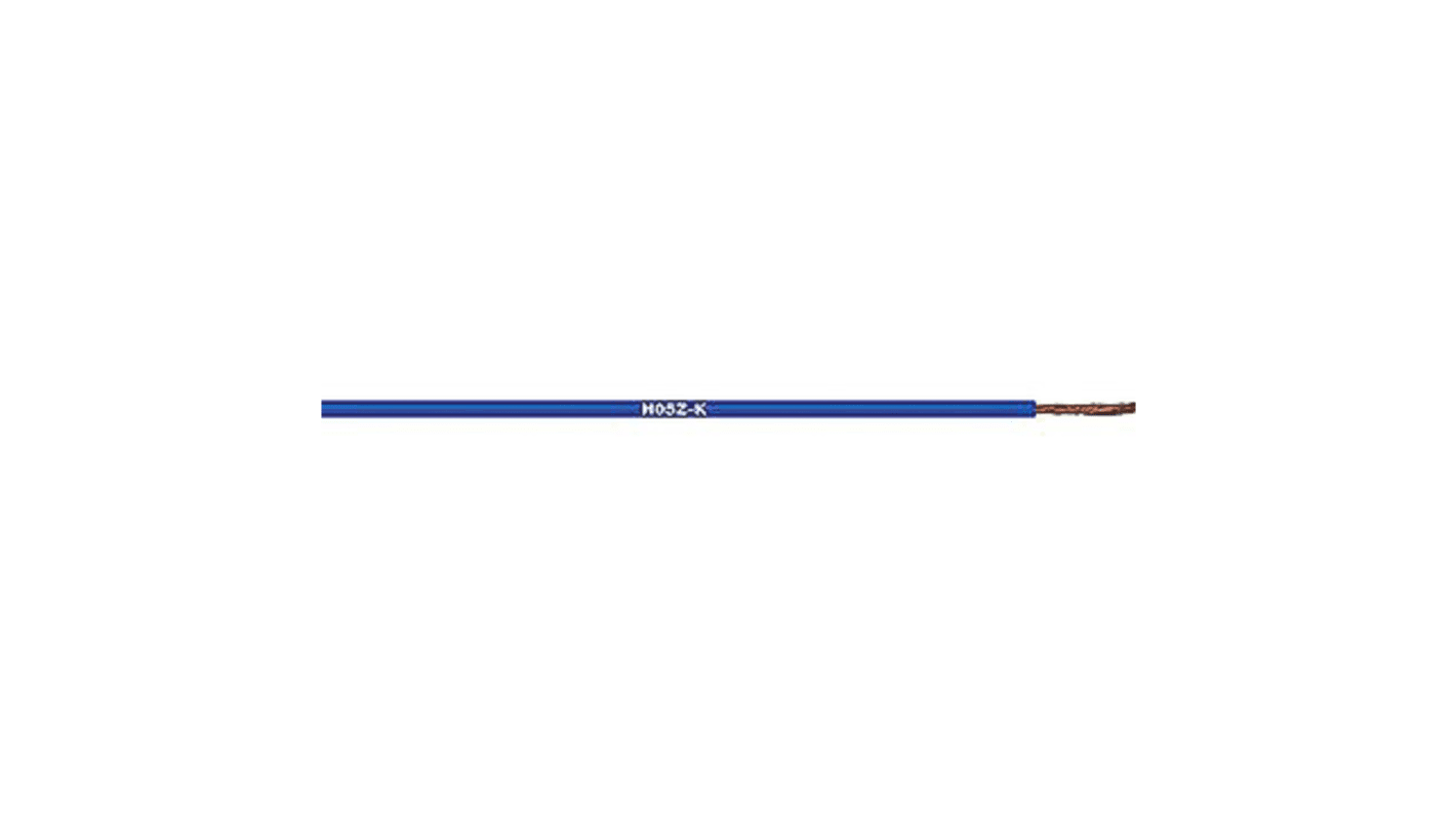 Lapp ÖLFLEX® H07Z-K 90° Series Dark Blue 1.5 mm² Hook Up Wire, 15 AWG, 100m