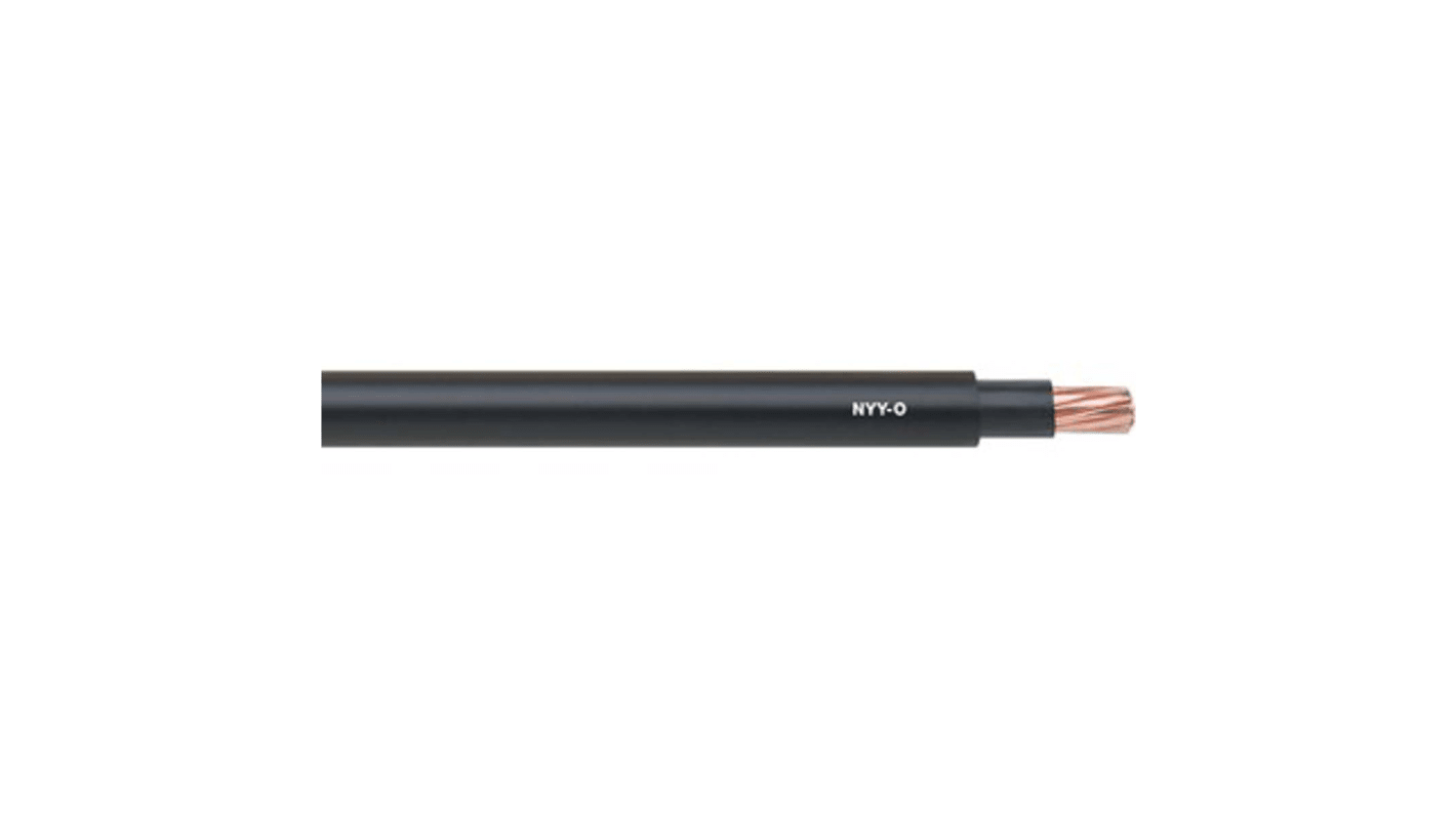 Lapp 3 Core Power Cable, 2.5 mm², 50m, Black PVC Sheath, 25 A, 1 kV, 600 V