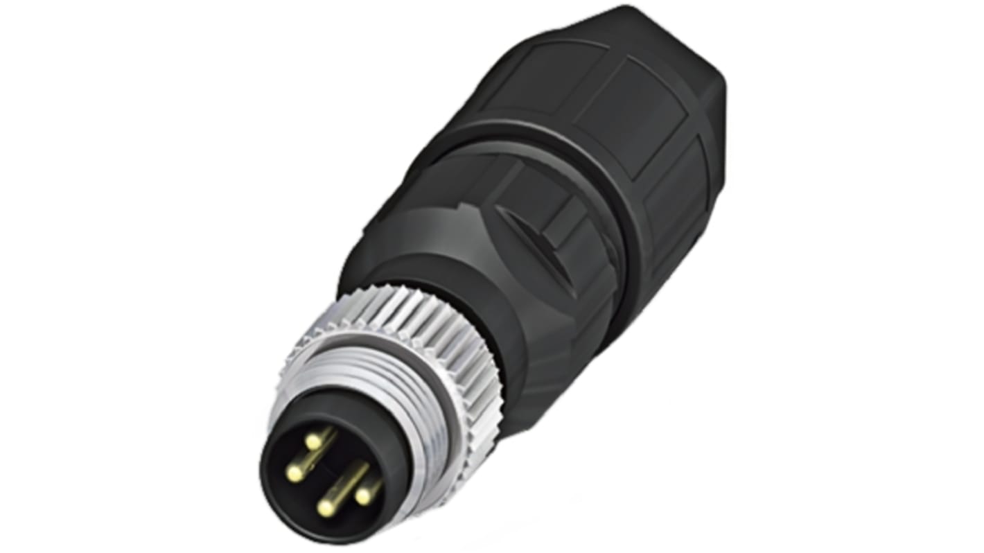 Phoenix Contact Circular Connector, 4 Contacts, M8 Connector, Plug, Male, IP65, IP67