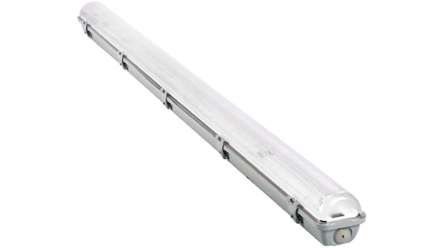 RS PRO 49 W Fluorescent Ceiling Lighting & Batten, 240 V Diffuser, 5 ft ...