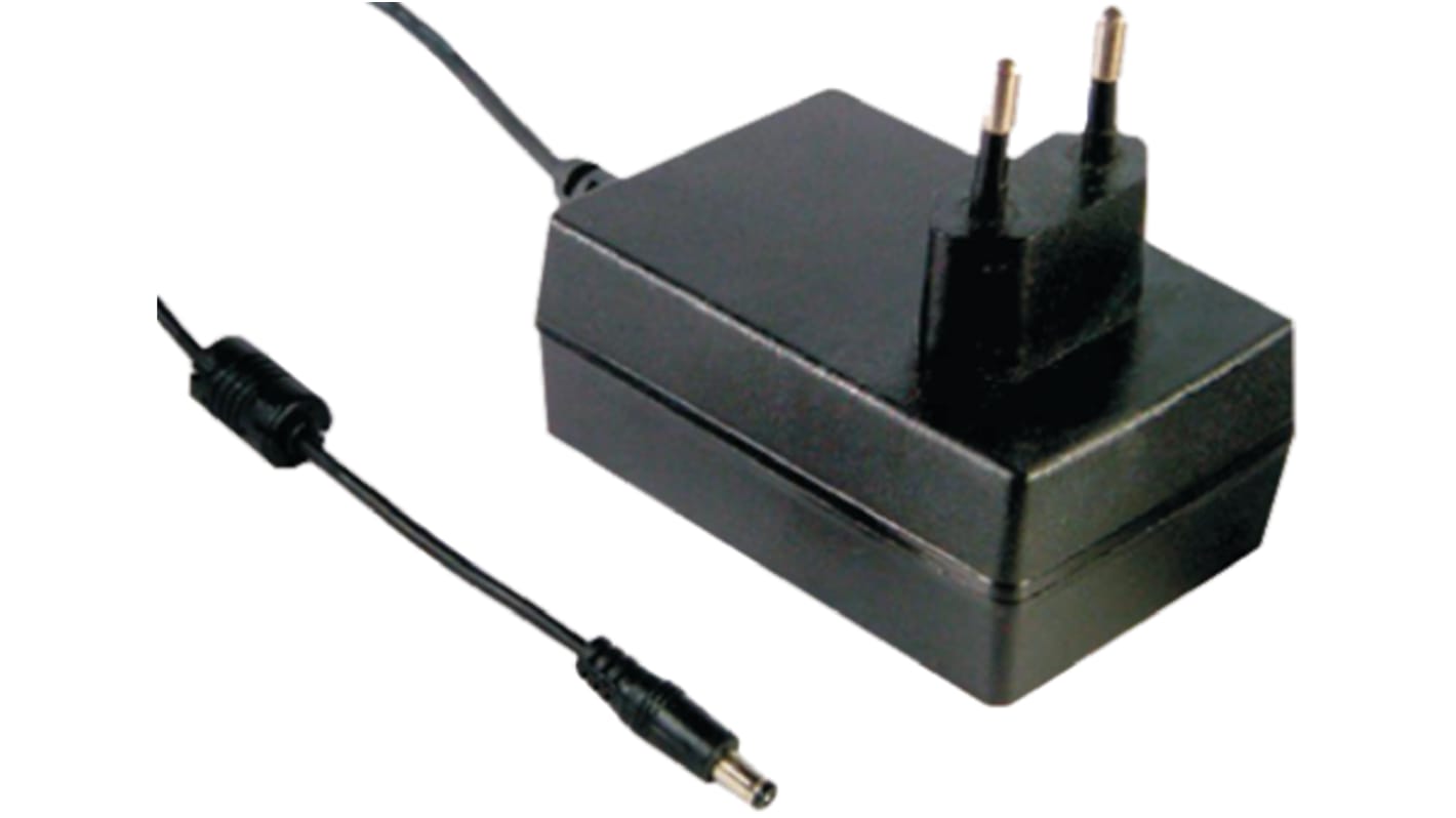 Mean Well 36W Plug In Power Supply 48V dc Output, 750mA Output