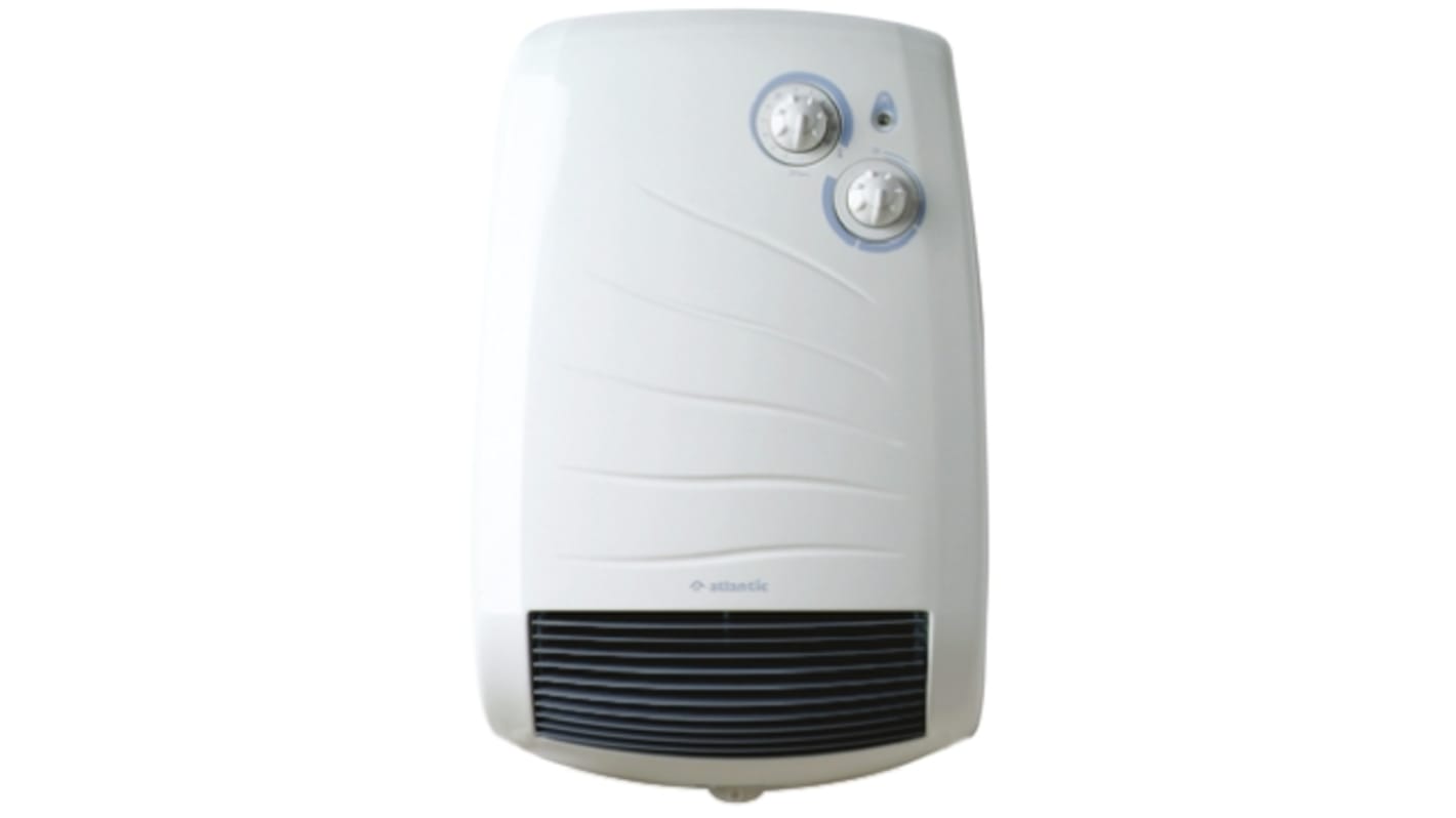 Termoventilatore con termostato Atlantic 430 x 275 x 140mm, 1.8kW, Montaggio a parete