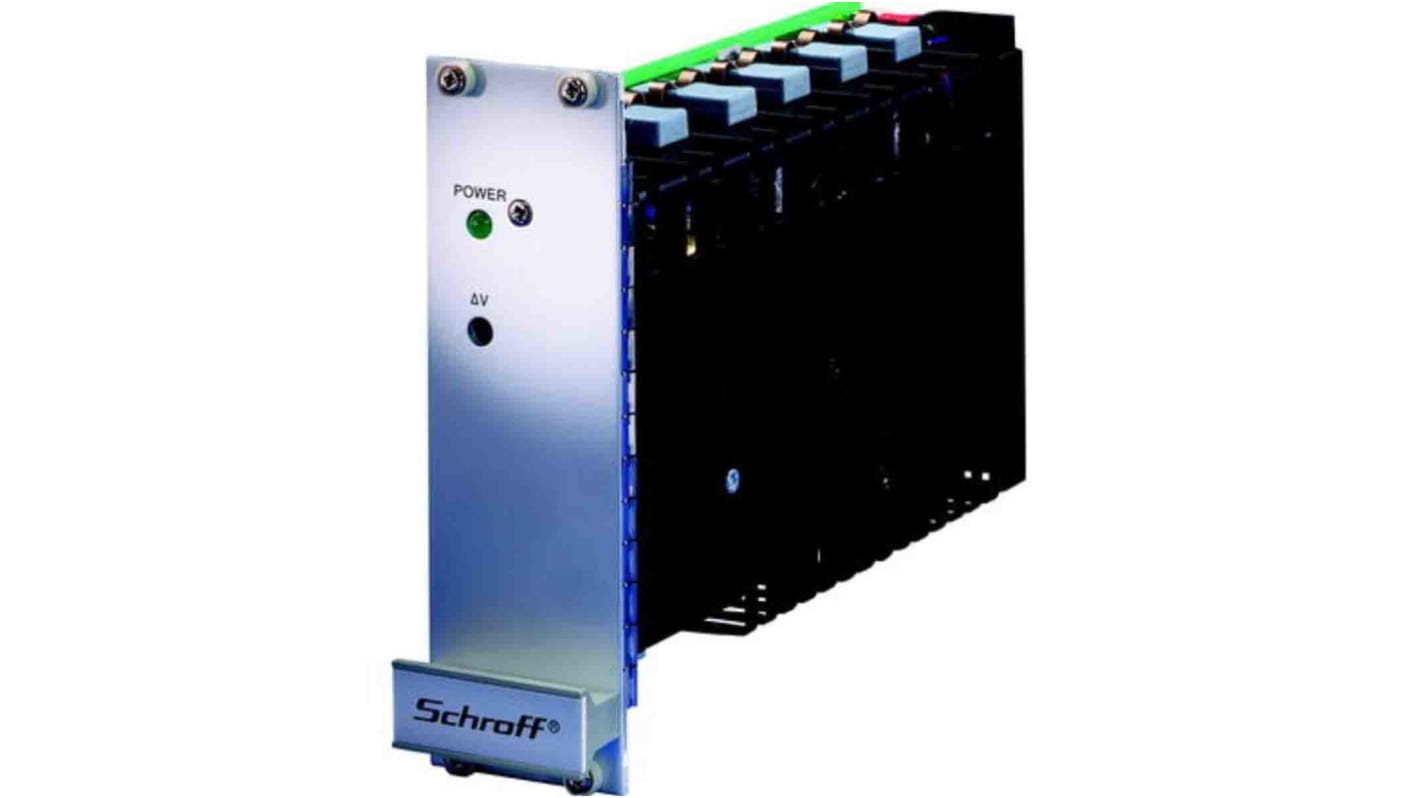 nVent SCHROFF Switching Power Supply, 13100-122, -12 V dc, 5 V dc, 12 V dc, 2.5 A, 8 A, 100W, Triple Output, 100