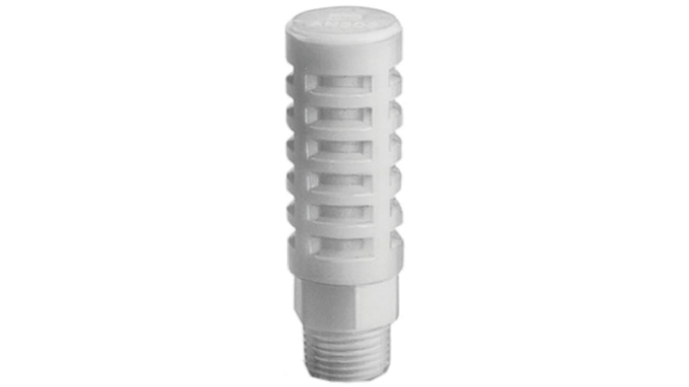 SMC AN Polyacetal 1MPa Pneumatic Silencer, Threaded, R 1/2 Male