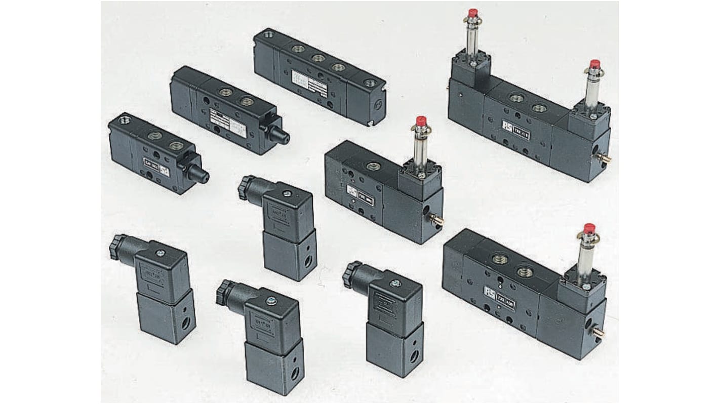 Norgren X3 X3044702 Pneumatik-Magnetventil 5/2, für DIN-Schienen G1/8, Pneumatisch/Pneumatisch-betätigt