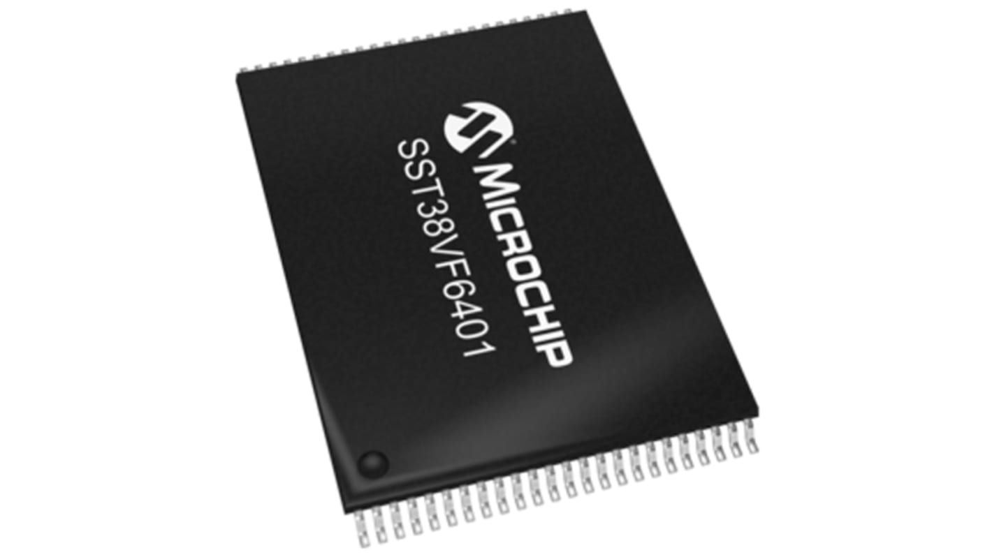 Microchip SST38 Flash-Speicher 64MBit, 4 MB x 16 bit, Parallel, 90ns, TSOP, 48-Pin, 2,7 V bis 3,6 V