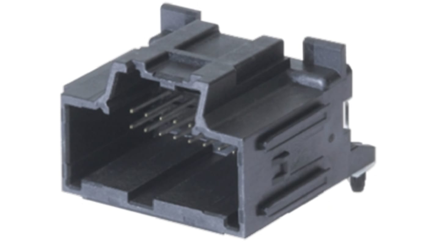 Molex Stac64  Automotive, Kfz-Steckverbinder, Leiterplattensteckverbinder, Stecker, 8-polig, Schwarz / 2-reihig, 10A