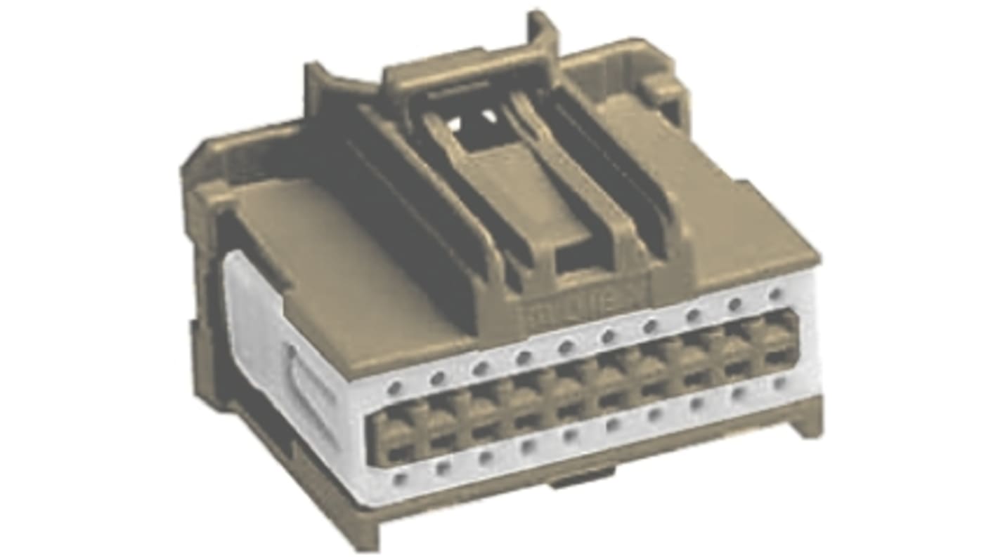 Conector de automoción Molex Stac64 34729 Hembra de 20 vías en 2 filas, 10A, terminación: Crimpado