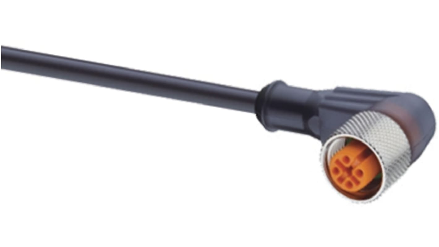 Lumberg Automation Right Angle Female 4 way M12 to Unterminated Sensor Actuator Cable, 2m