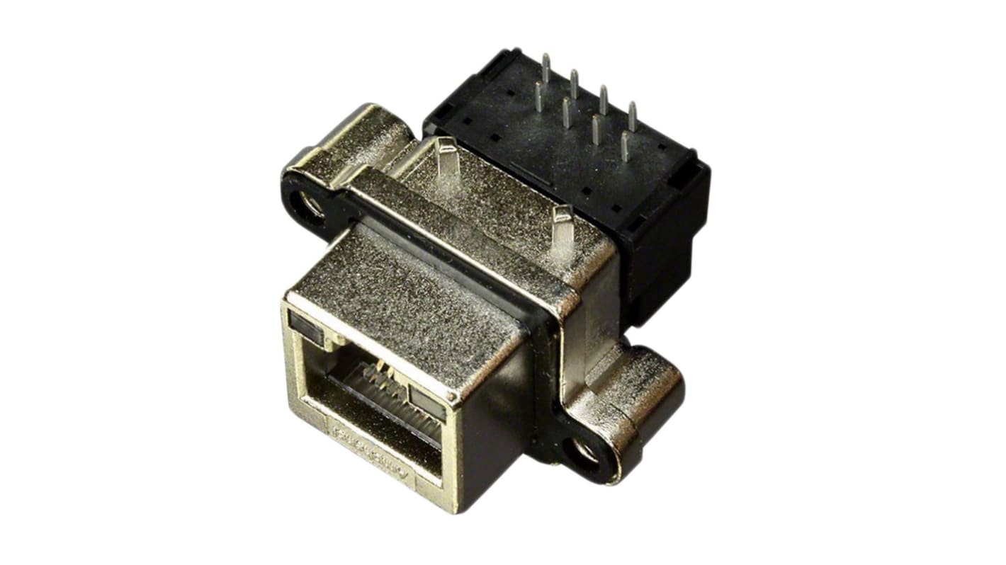 Amphenol ICC Female RJ45 Connector, Through Hole