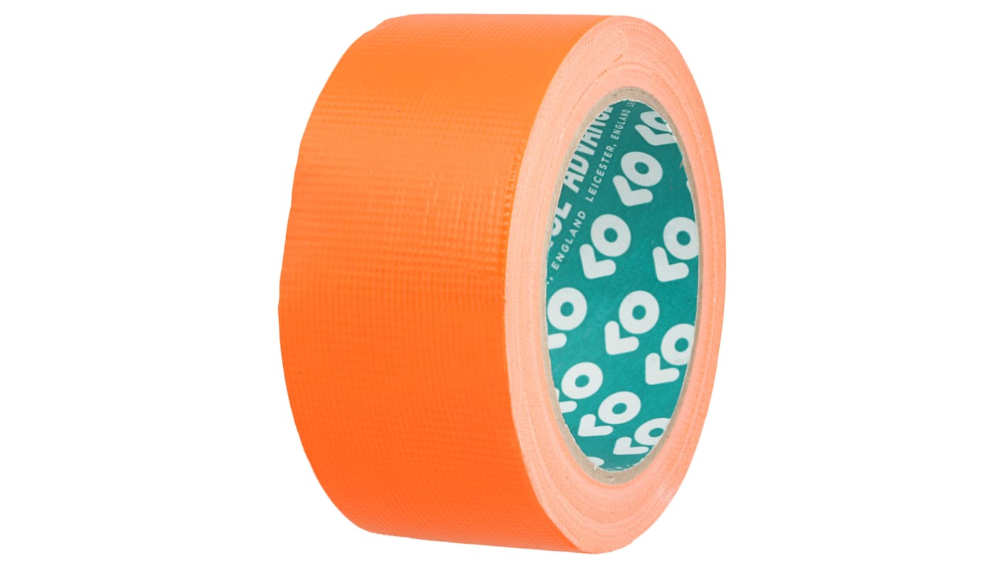 Advance Tapes AT6210 Cloth Tape, 50m x 50mm, Orange, Gloss Finish RS