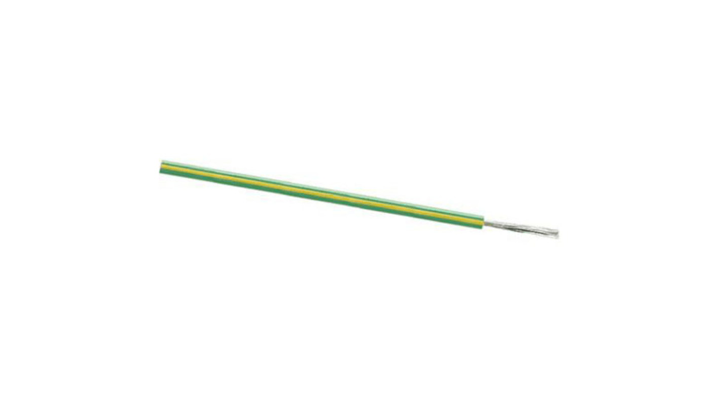 Cable de conexión Lapp 4160100, área transversal 0,52 mm² Verde/Amarillo, 600 V, long. 100m, 20 AWG UL1015