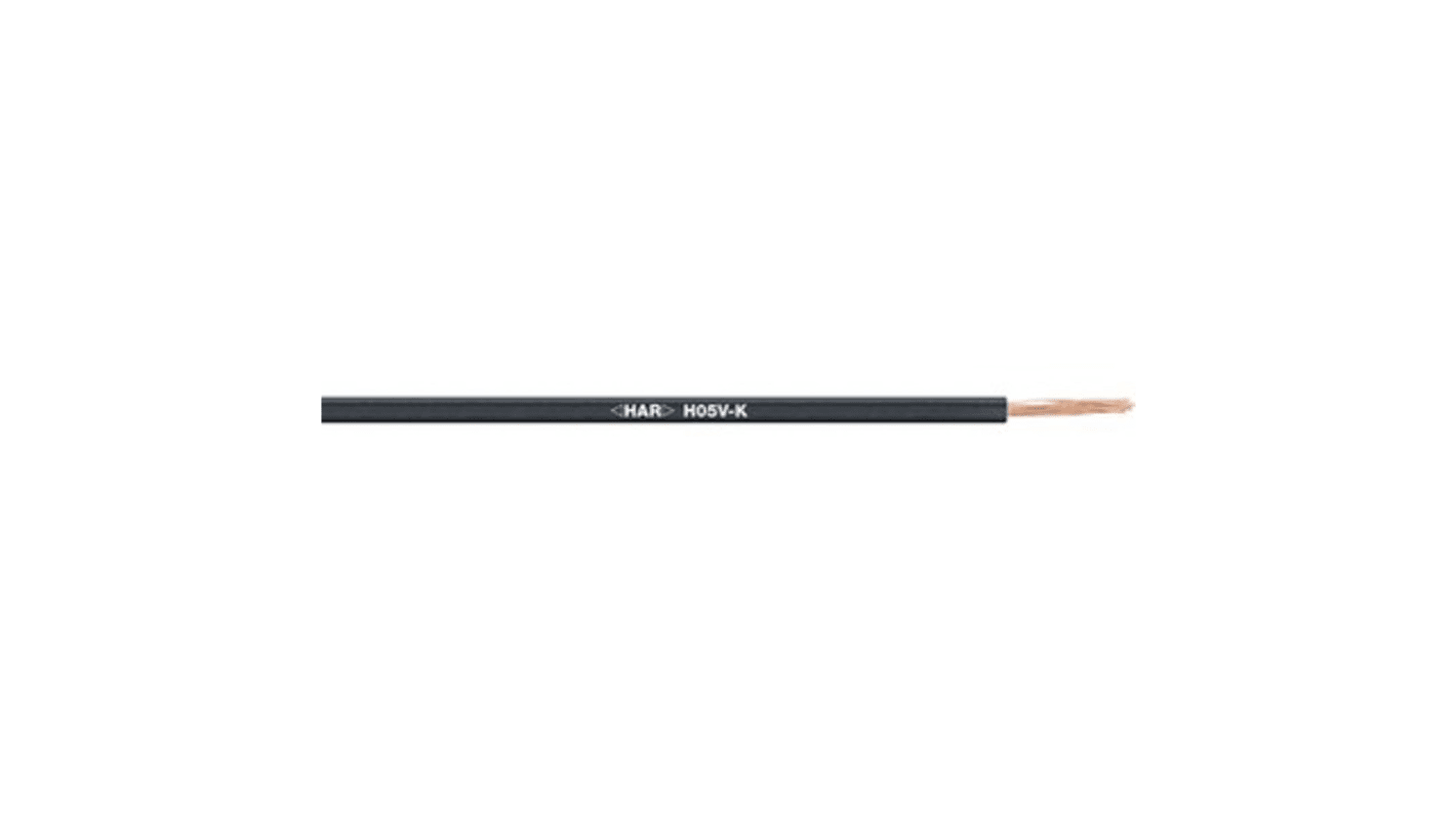 Fils de câblage Lapp, 0,5 mm², Noir, 20 AWG, 100m, 500 V