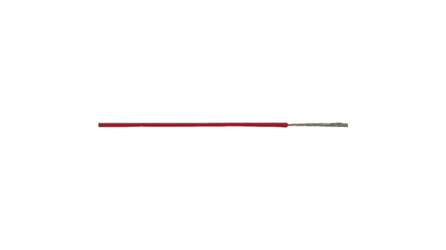 Lapp Einzeladerleitung 0,25 mm², 24 AWG 100m Rot Silikon isoliert Ø 1.9mm 19/0,25 mm Litzen