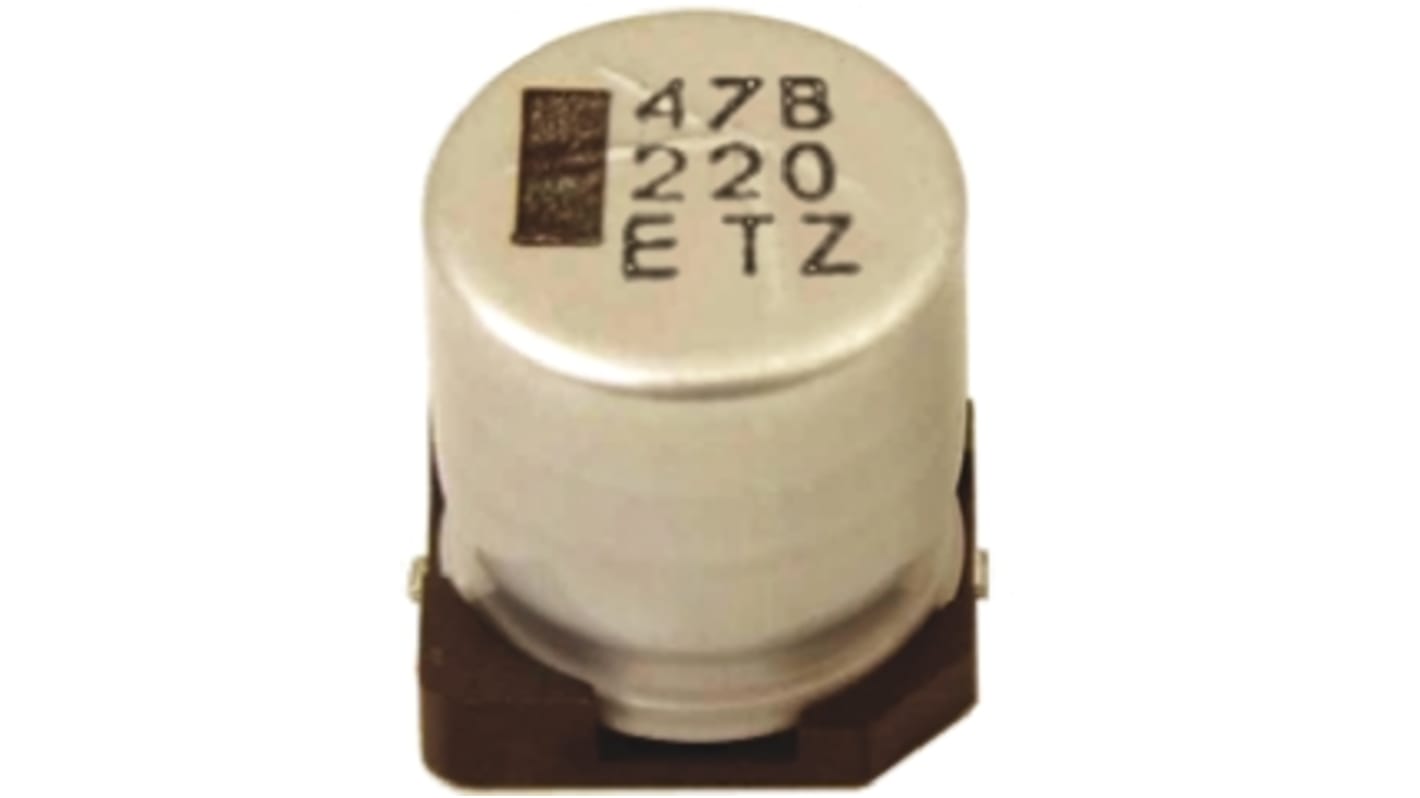 Rubycon 330μF Aluminium Electrolytic Capacitor 6.3V dc, Surface Mount - 6.3TZV330M6.3X8