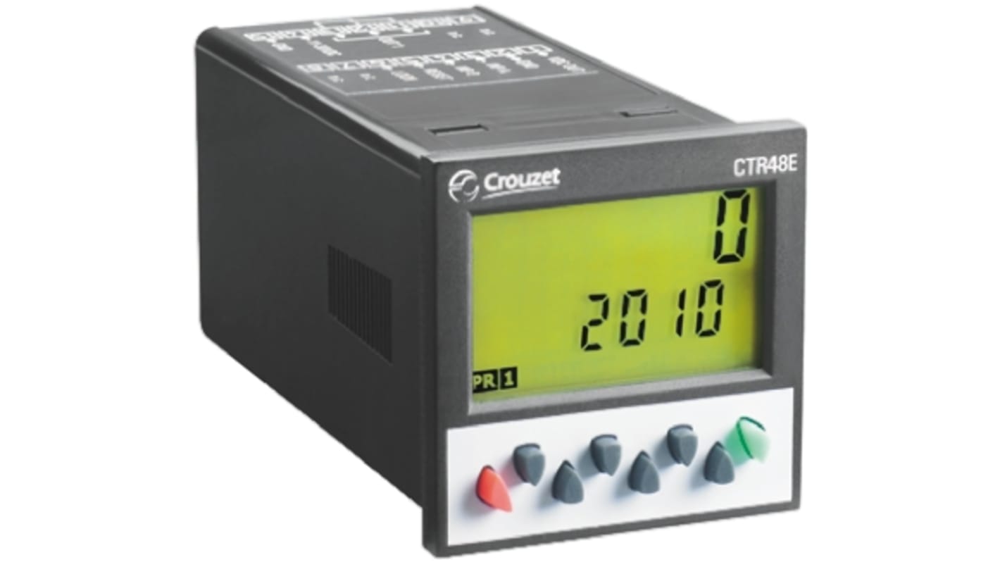 Contatore Crouzet, display LCD 6 cifre, 30 V c.c.