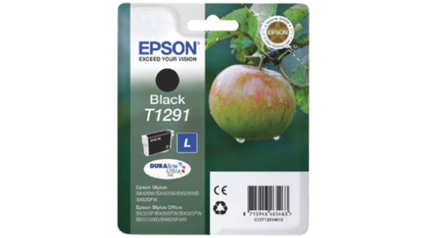 C13T12914010 | Epson T1291 Black Ink Cartridge | RS
