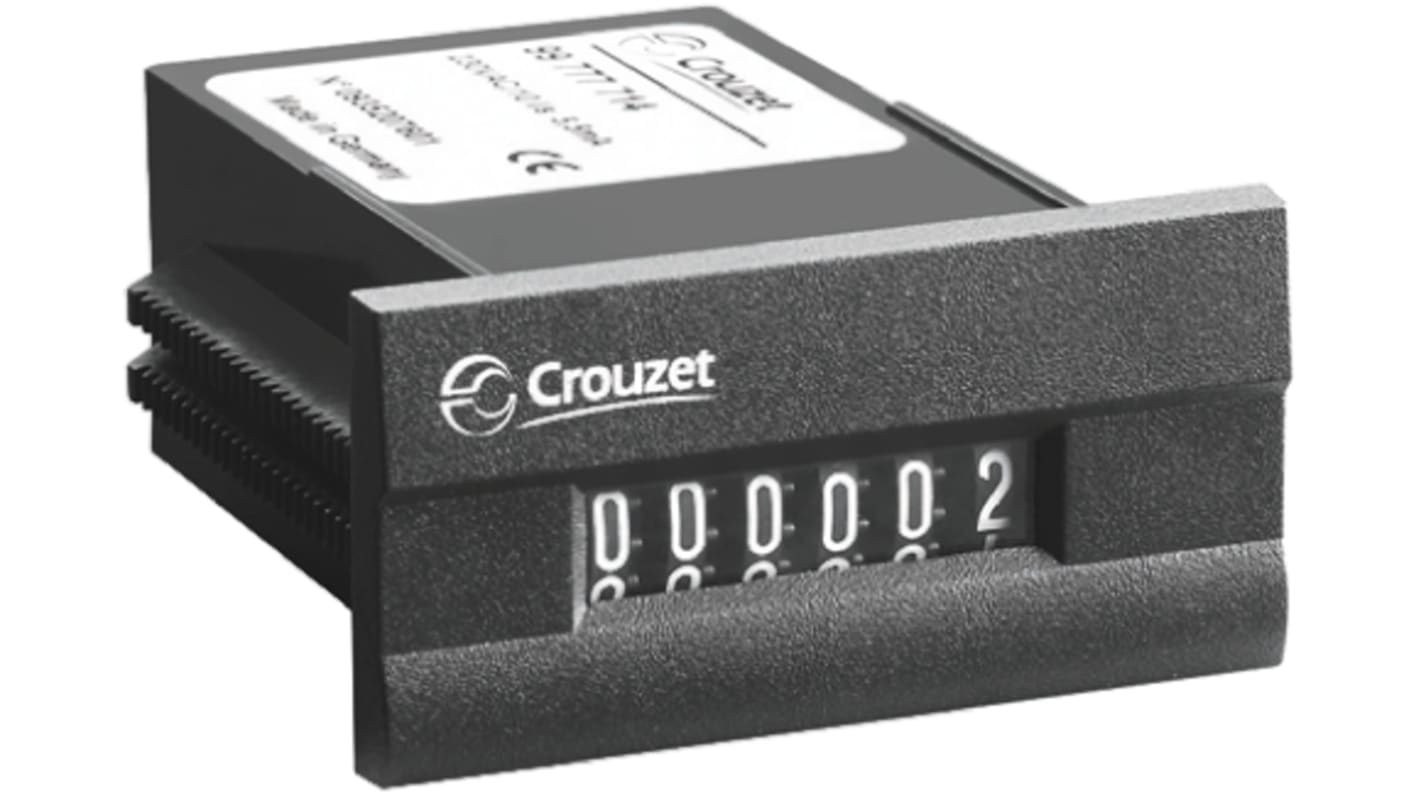 Compteur Crouzet CIM24 Impulsions 24 V c.a. Mécanique 6 digits