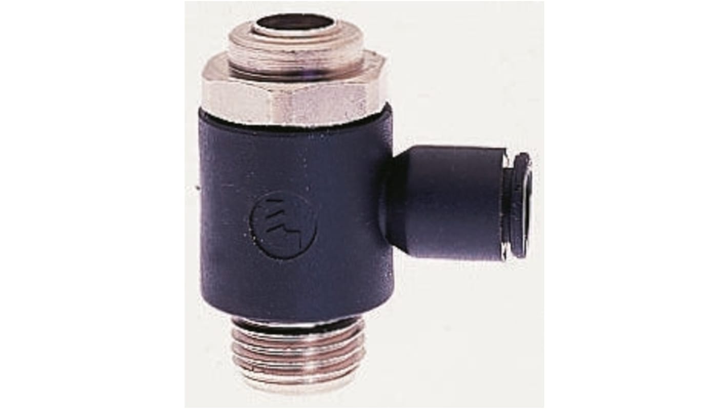 Legris 7011 Series Tube Flow Regulator, 4mm Tube Inlet Port x M5 x 0.8 Male Outlet Port