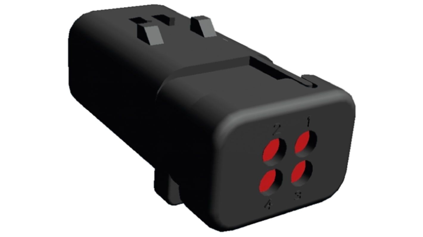 776488-1 | TE Connectivity, AMPSEAL 16 Automotive Connector Plug 4 Way | RS