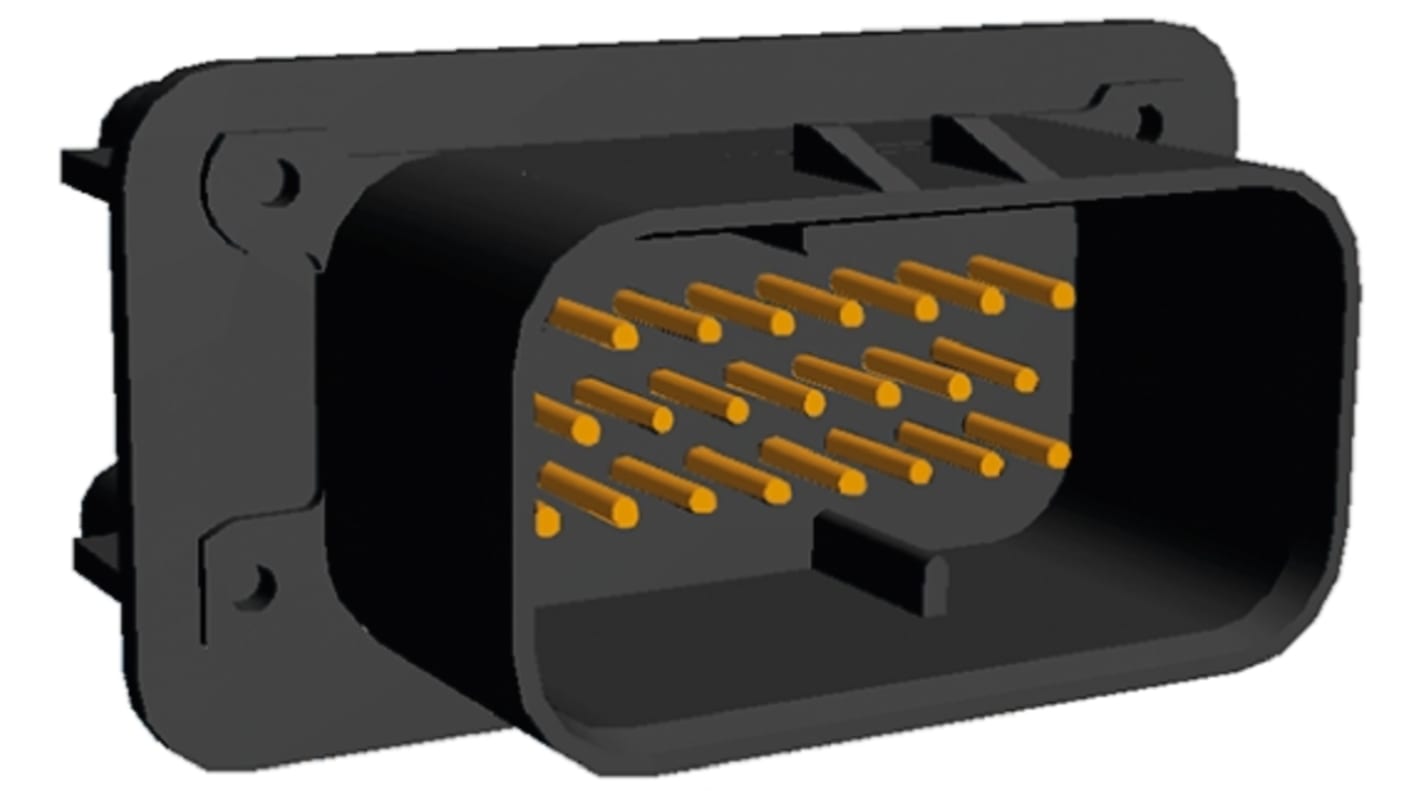 Connettore automotive TE Connectivity, Maschio, 23 vie, 3 file, Montaggio a pannello