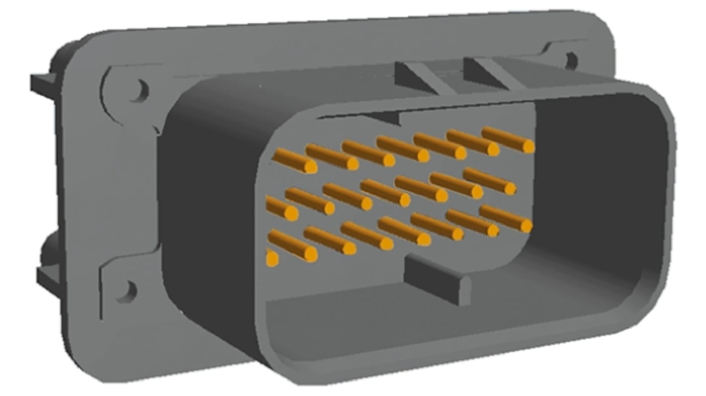 Conector de automoción TE Connectivity AMPSEAL Macho de 23 vías en 3 filas, terminación: Soldador