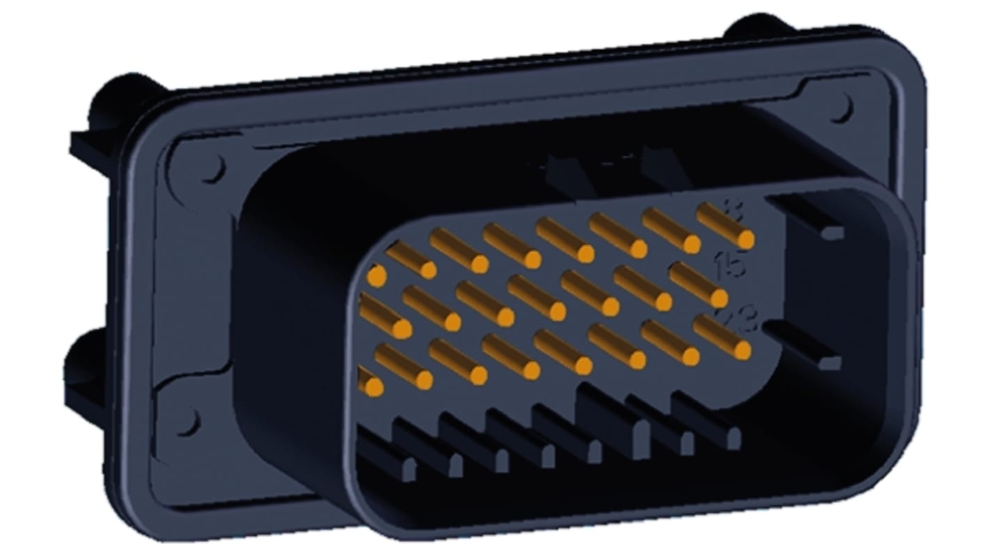 TE Connectivity, AMPSEAL Automotive Connector Plug 23 Way, Solder Termination