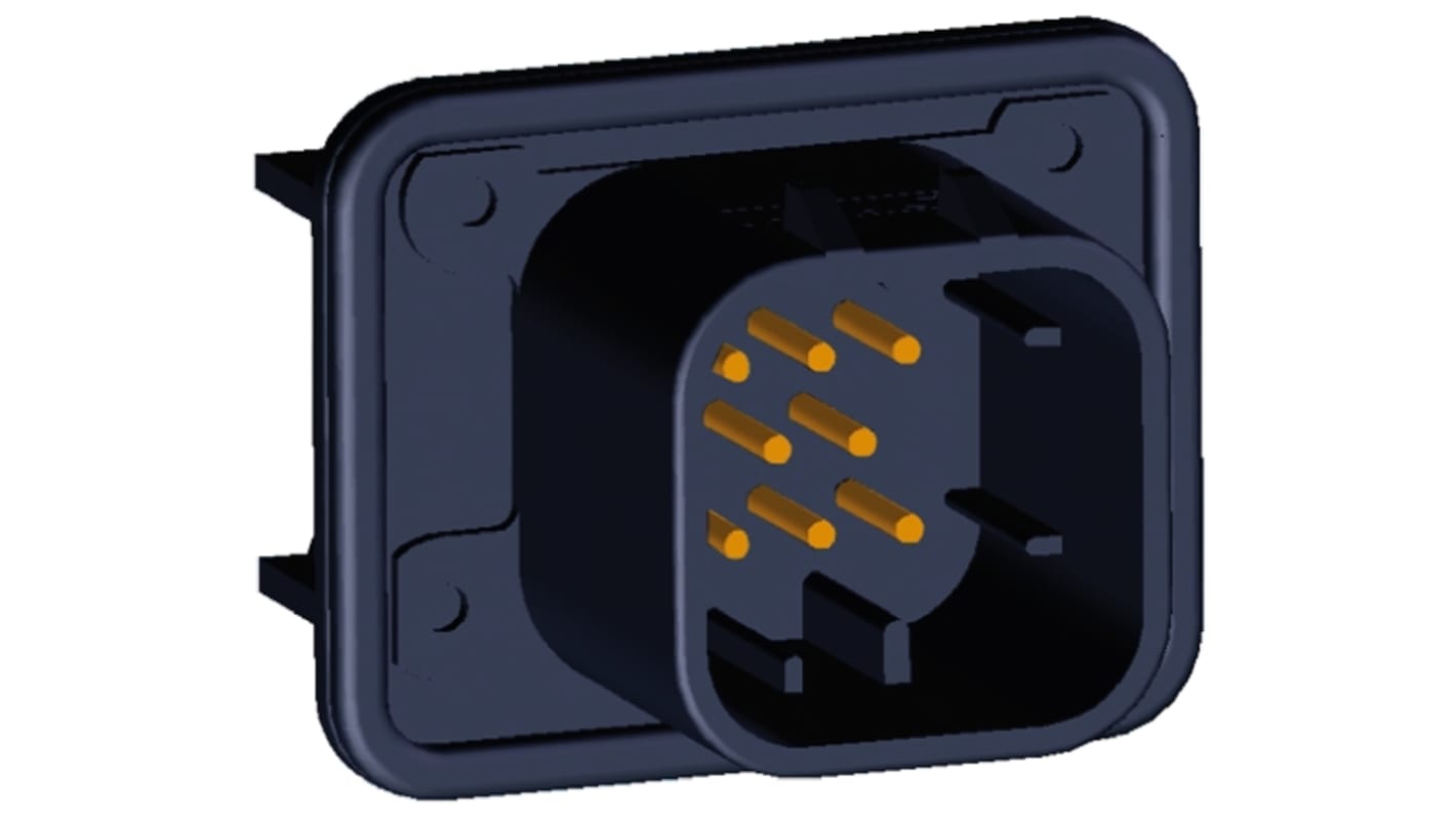 Conector de automoción TE Connectivity AMPSEAL Macho de 8 vías en 3 filas, terminación: Soldador