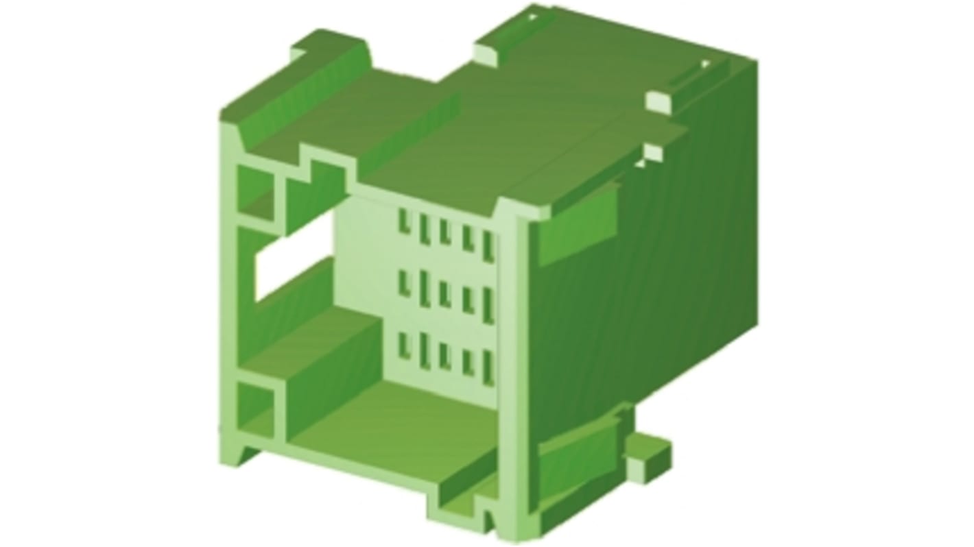 TE Connectivity Timer  Automotive, Kfz-Steckverbinder, , Stecker, 12-polig, Grün / 3-reihig