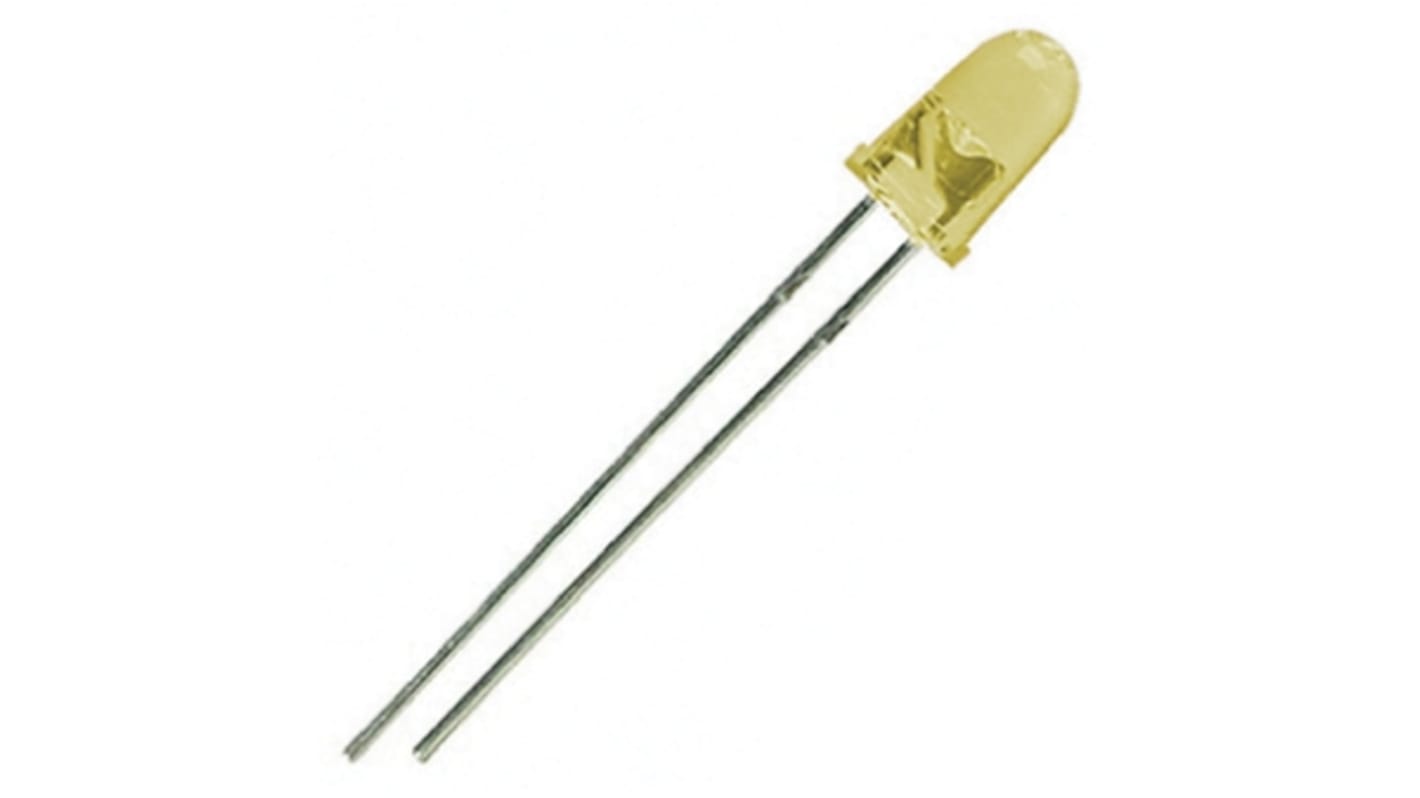 Stanley Electric Lysdiode Hulmontering Gul-grøn 572 nm 1120 mcd 2.5 V 10 ° 5366X Serien 5 mm (T-1 3/4)