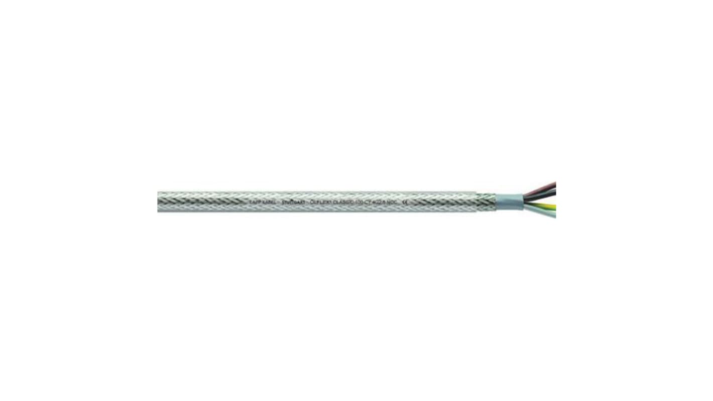 Lapp ÖLFLEX CLASSIC 100 CY Control Cable, 5 Cores, 0.5 mm², CY, Screened, 50m, Transparent PVC Sheath, 20 AWG