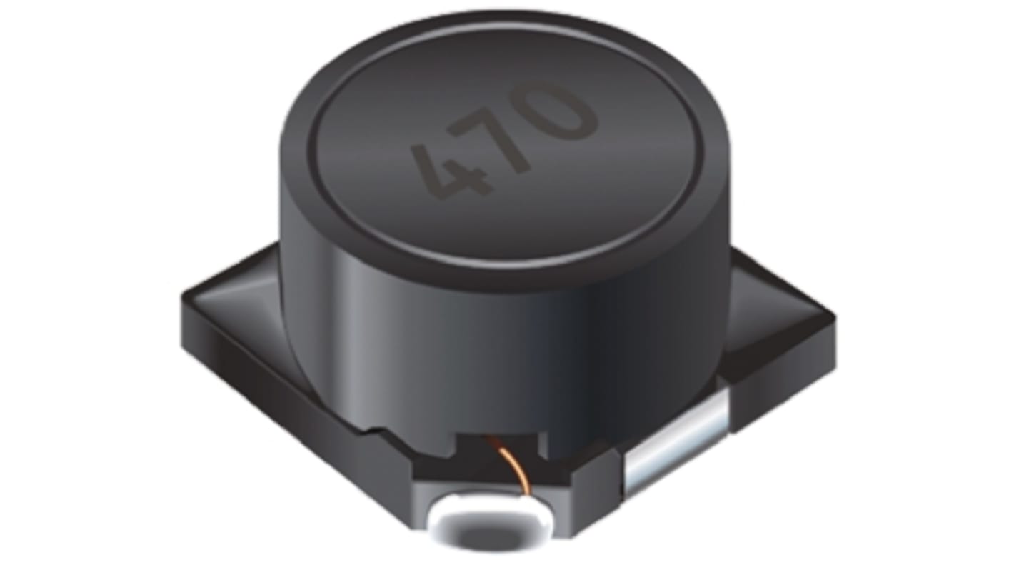 Inductor de montaje en superficie bobinado Bourns, 47 μH, ±20%, núcleo de Ferrite DR y RI, apantallado 7045, SRF:11MHZ,