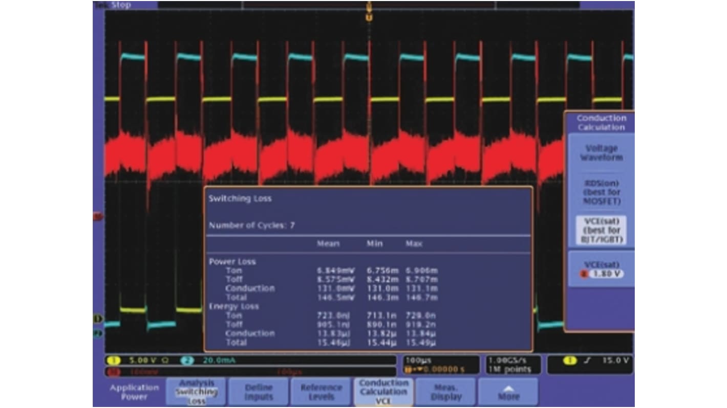 Módulo de osciloscopio Tektronix DPO4PWR, para usar con Serie MDO4000, serie MSO/DPO3000, serie MSO/DPO4000