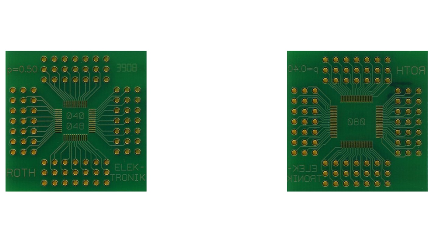 RE470-01, Double Sided Extender Board Multi Adapter Board FR4 35.5 x 35.5 x 1.5mm