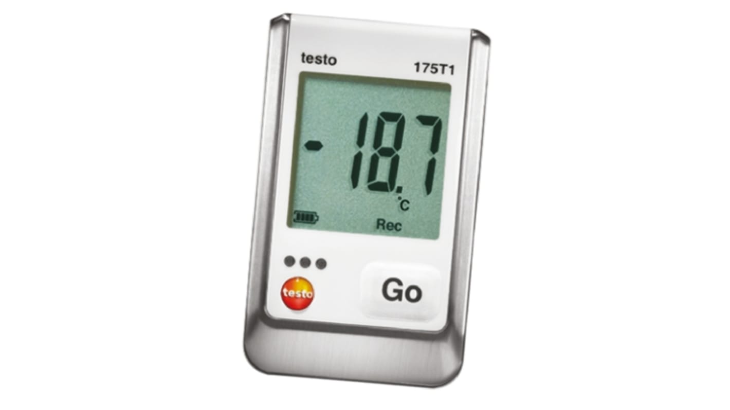 Testo Adatnaplózó (Hőmérséklet), NTC, bemeneti csatornák: 2, USB, 1000000, akku: AAA, 89 x 53 x 27mm, LCD, Védelmi