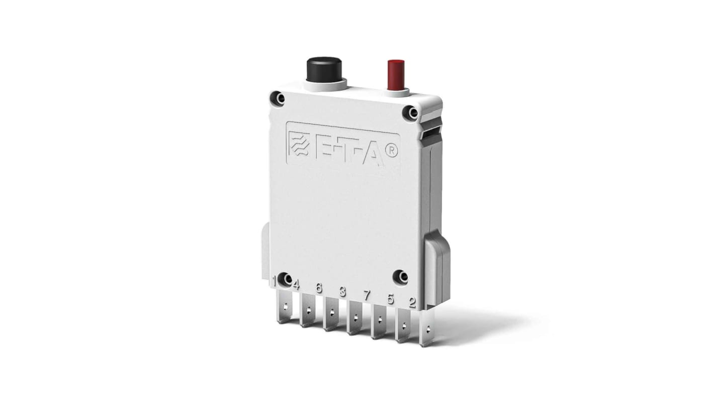 ETA Thermal Circuit Breaker - 3600  Single Pole 250V Voltage Rating Panel Mount, 2A Current Rating