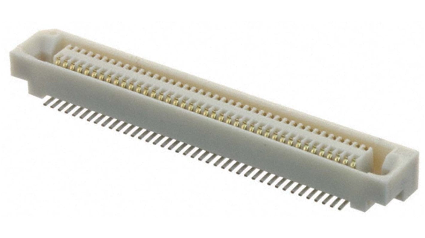 Conector hembra para PCB Hirose serie FX6, de 80 vías en 2 filas, paso 0.8mm, 100 V, 500mA, Montaje Superficial, para