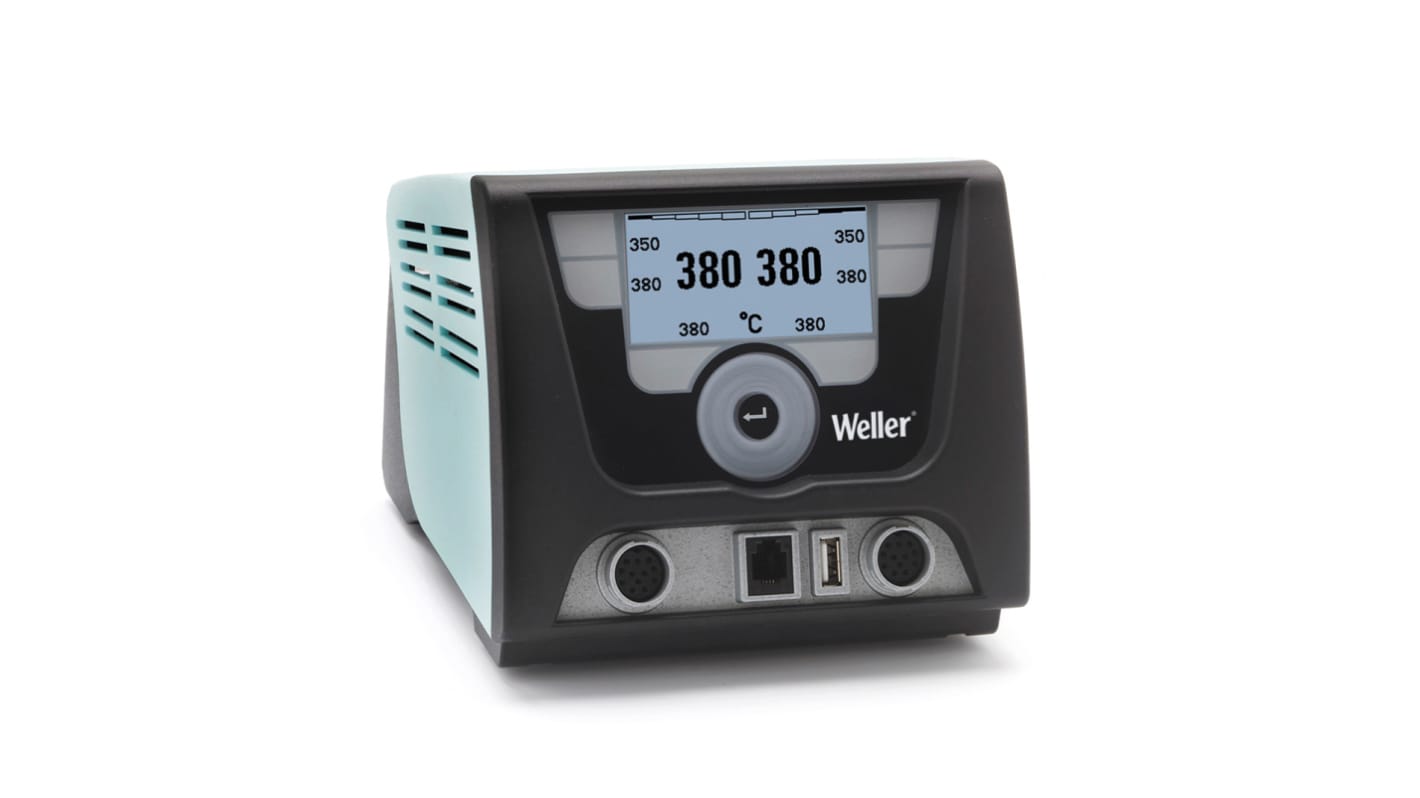 Weller WX 2 Loddestation, 200W 230V, 2 Udgange, Type F - Schuko stik, type G - britisk 3-benet