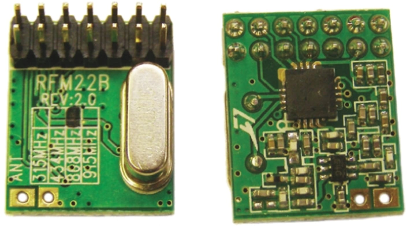 Módulo RF, 868MHZ, 256kbit/s, 1.8 → 3.6V, Sensibilidad -121dBm