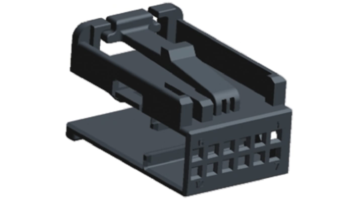 TE Connectivity Infotainment Series (Fibre Optics) Kfz-Steckverbindergehäuse Typ Quadlock-Abdeckung Schwarz