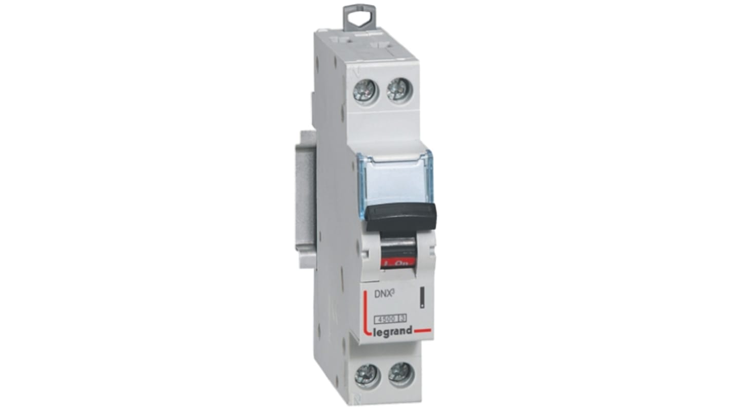 Legrand, DX3 MCCB 1P 25A, Breaking Capacity 4.5 kA, DIN Rail Mount