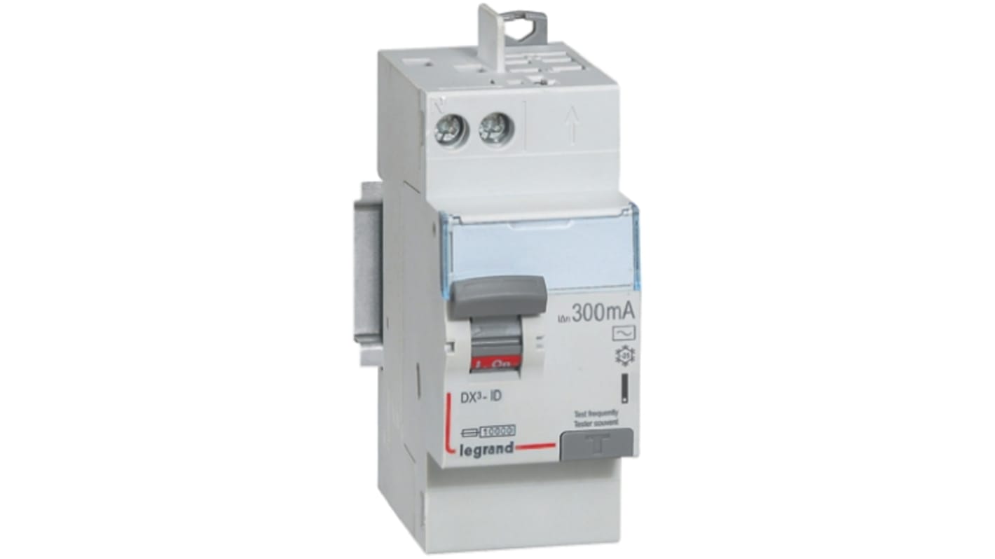 4 116 35 | Legrand DX3 RCCB, 40A, 1P+N Pole, 300mA, Type AC | RS