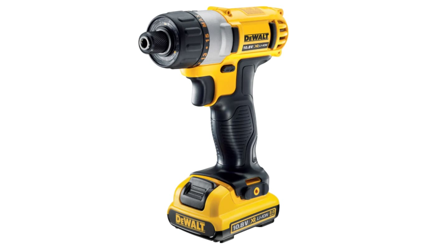 Dewalt akkumulátoros csavarozó DCF610D2 1/4in, 10.8V, 0 → 1050rpm, E típusú – francia