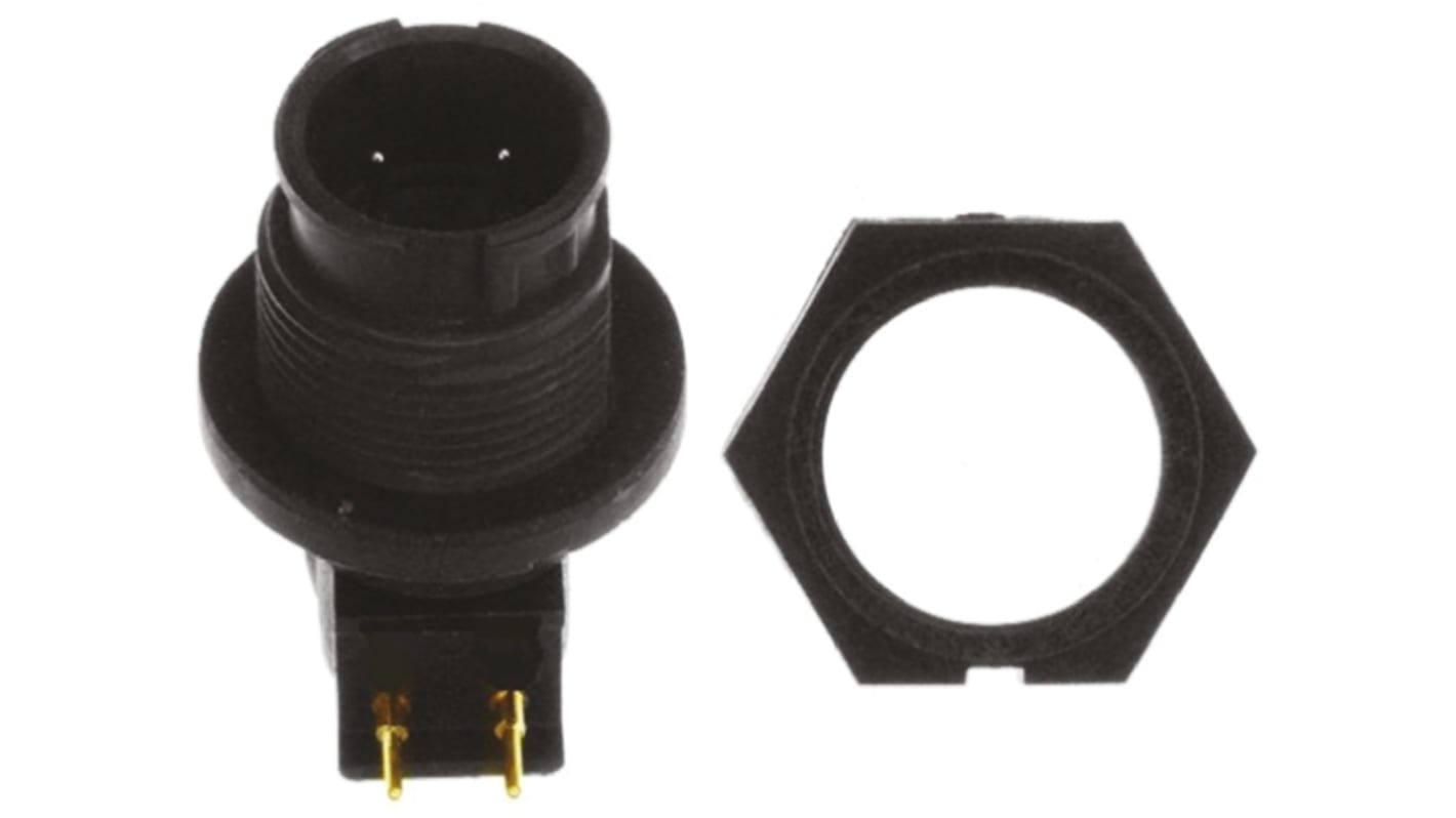 Switchcraft Circular Connector, 2 Contacts, Panel Mount, Plug, Male, IP68, IP69K, EN3 Series