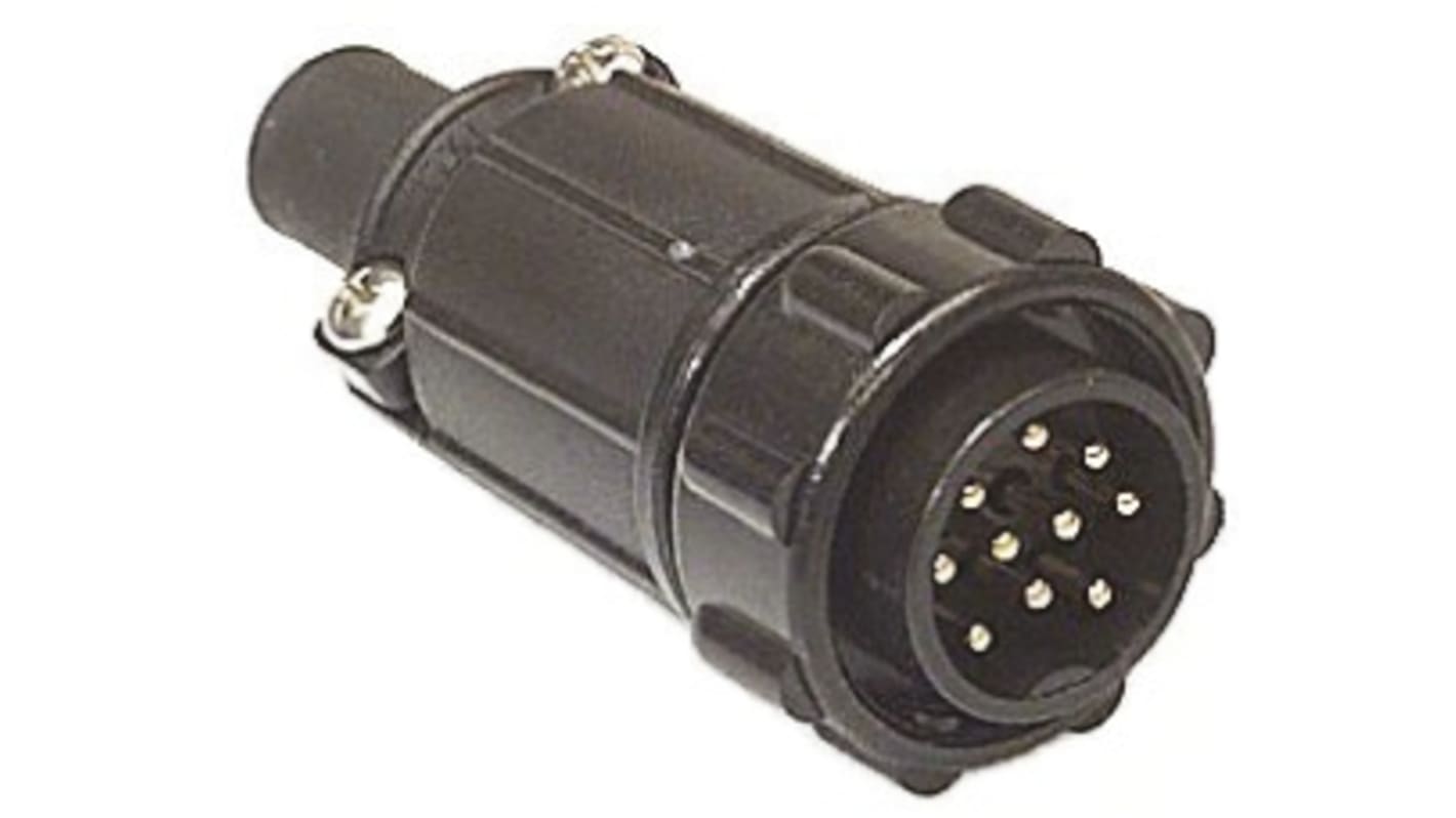 Switchcraft Circular Connector, 10 Contacts, Panel Mount, Plug, Male, IP67, MAXI-CON-X Series
